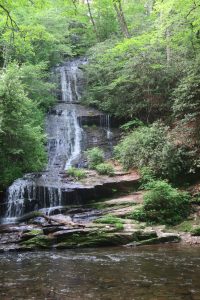 Unnamed falls along Indian Creek Trail. 