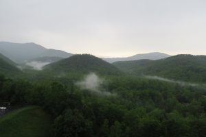 View from my hotel room in Gatlinburg. 