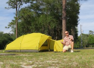 Tent went up very quickly!  Reed Bingham State Park, Adel, GA. 