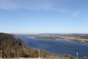 View of Columbia River Gorge from Vista House. 