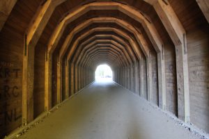 Oneonta tunnel at Oneonta Gorge for old highway 30. 