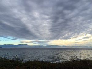 View from my window of Strait of Juan de Fuca. 