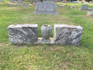 My maternal grandparents' graves.