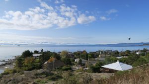 View of the mainland from the scenic drive along Dallas St.