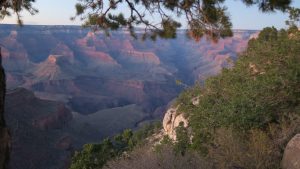 Sunset over the Grand Canyon, south rim.