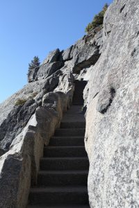 The 400 steps to the top of Moro Rock. 