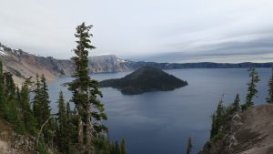 Wizard Island from west rim.