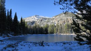 Nymph Lake, elevation 9,705 feet.